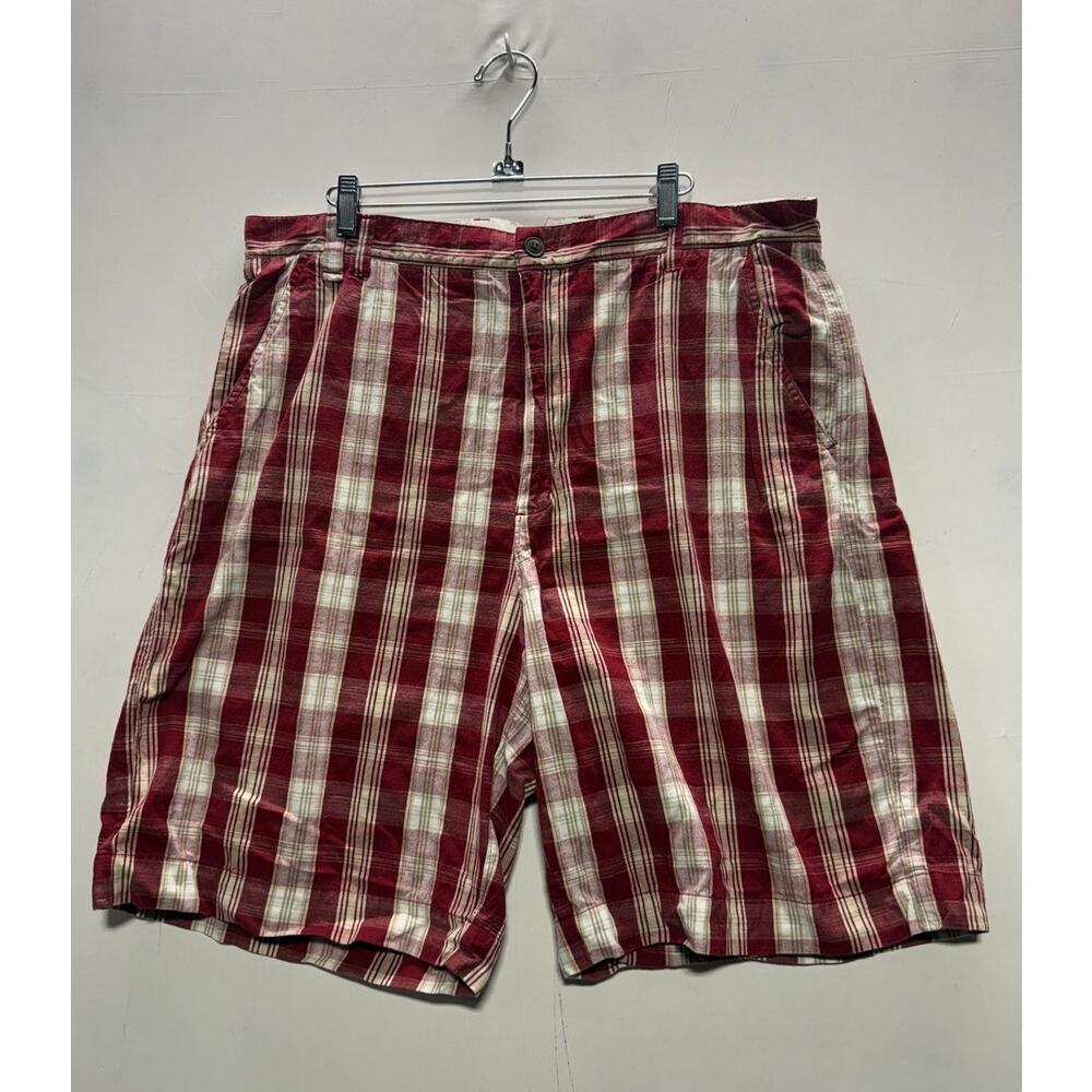 Vintage Chaps Denim Plaid Shorts - 100% Cotton *PLEASE READ DESCRIPTION*